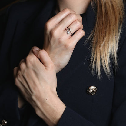 De Beers Talisman diamonds and gold ring
