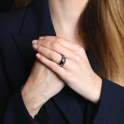 De Grisogono pink sapphires and gold ring
