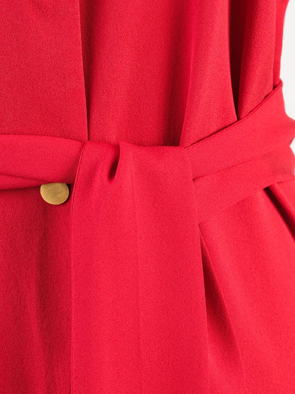 Excellent Diane von Furstenberg Red Silk Dress Size XS