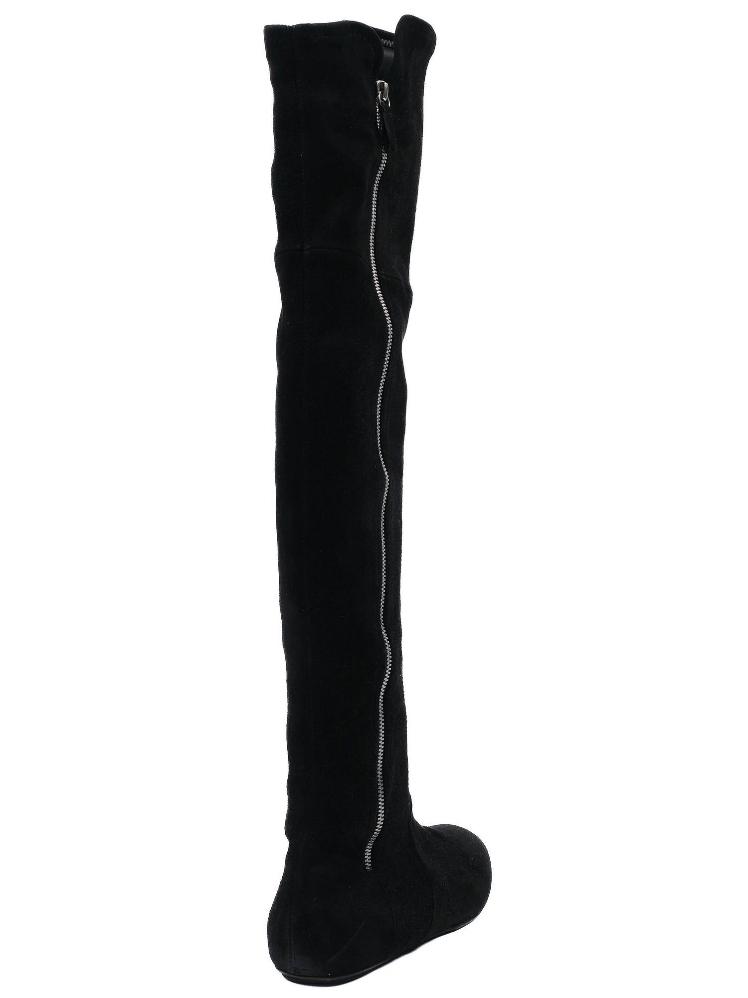 EXCELLENT Casadei Black Genuine Suede Over-the-Knee Boots Size 38