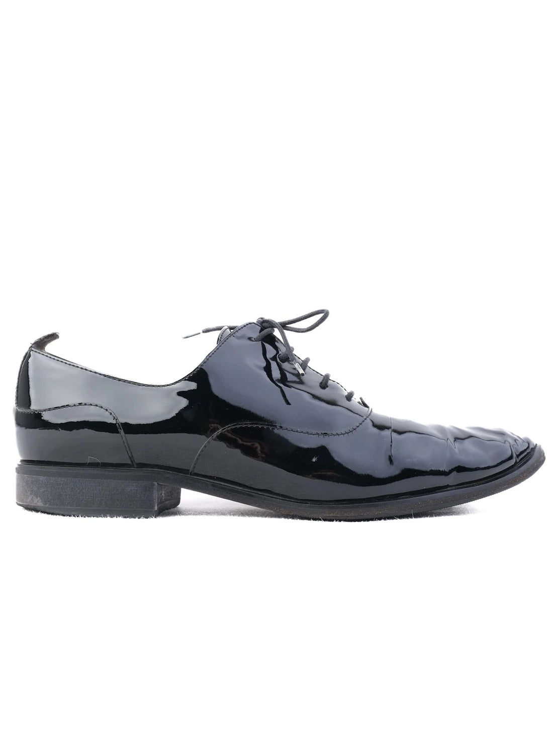 Excellent Marina Rinaldi Black Leather Dress Shoes Size 40