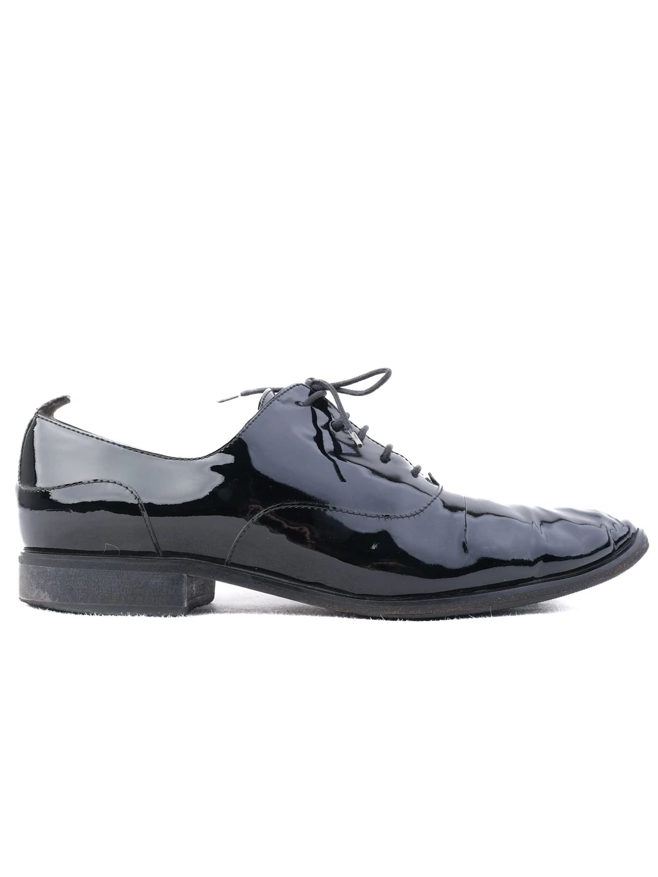 Excellent Marina Rinaldi Black Leather Dress Shoes Size 40