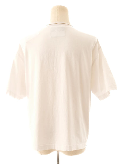 Excellent Versace Jeans Couture White T-Shirt Size M Floral Design