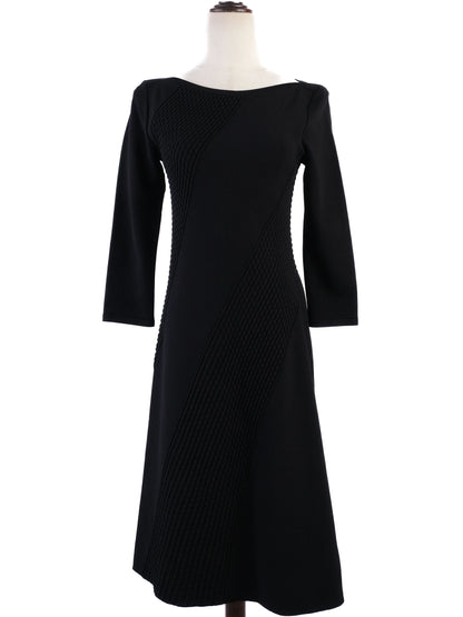 Excellent Roberto Cavalli Black Viscose Dress Size M Long Sleeve