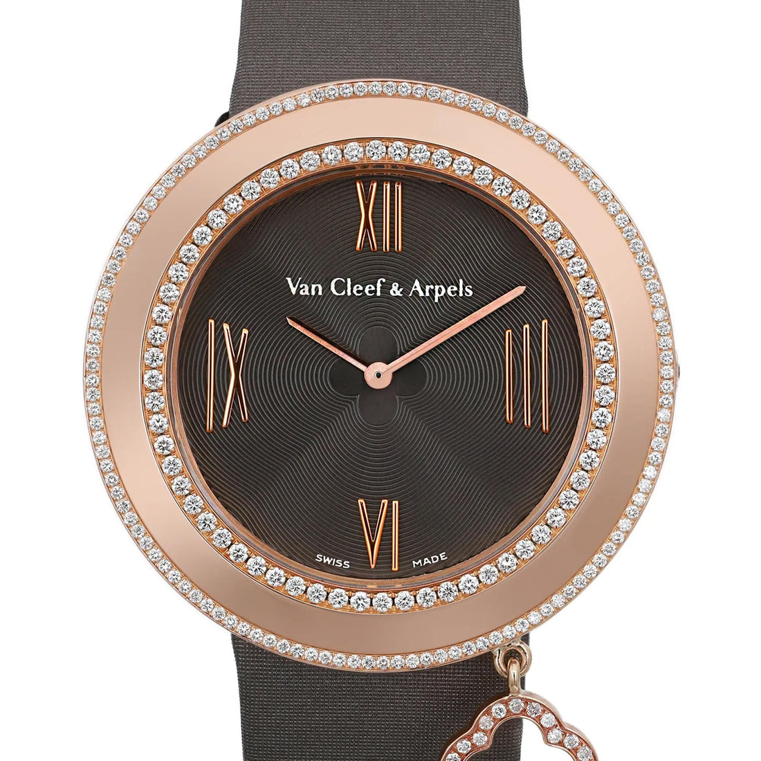 Van Cleef & Arpels Charms 38MM 18K Rose Gold Diamond Watch VCARN01400