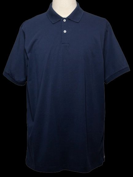 Good Kirkland Blue Cotton Polo Shirt XL Slim Fit Men
