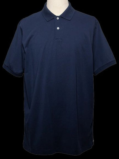 Good Kirkland Blue Cotton Polo Shirt XL Slim Fit Men