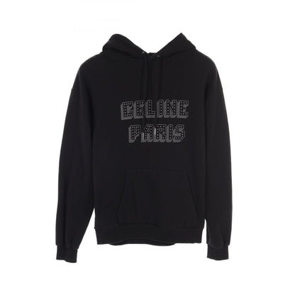Celine Hoodie Sweats Shirts 2y 05e 670q Cotton Black Mens Logo Xs