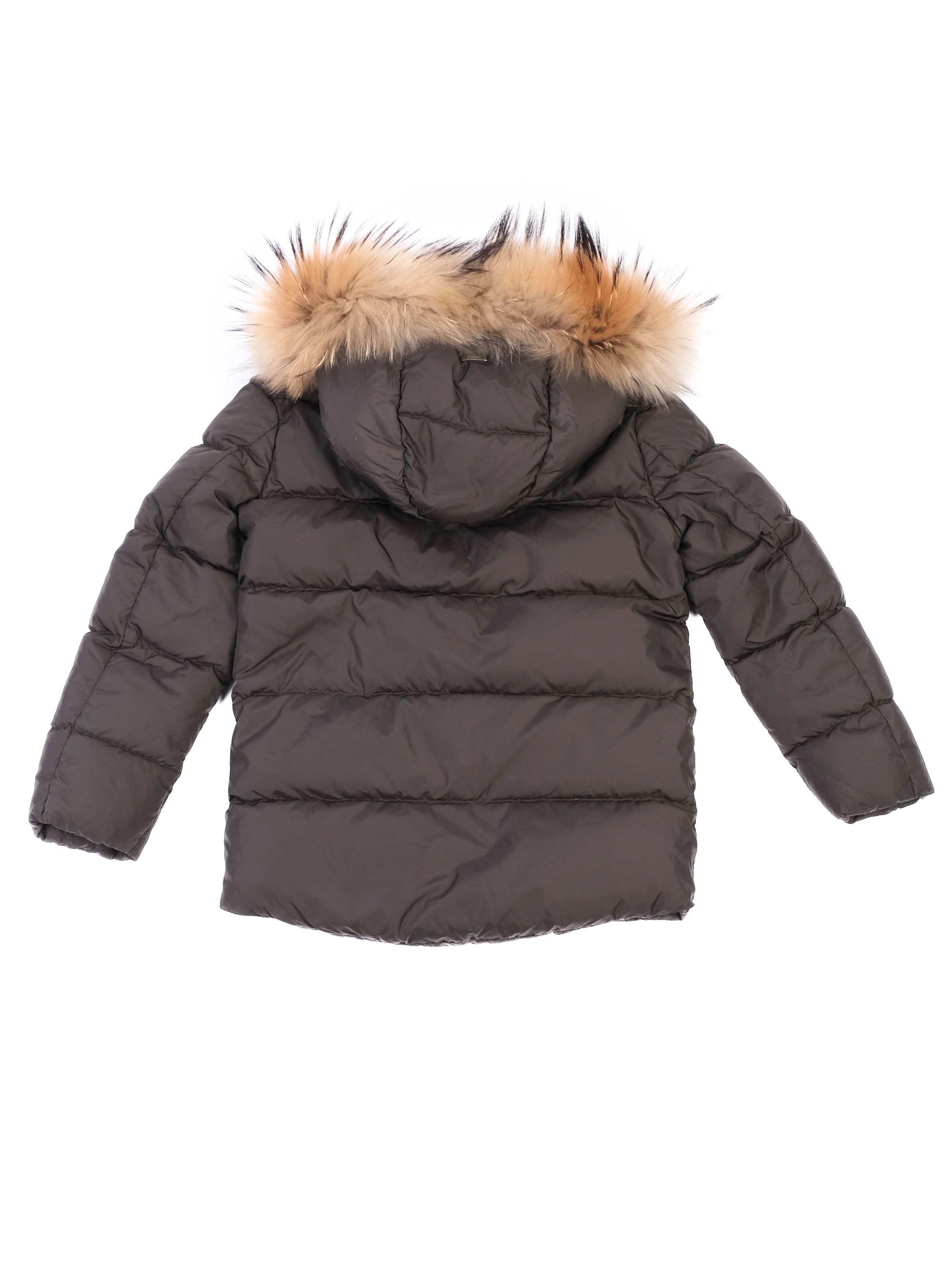 Herno Excellent Condition Green Nylon Puffer Jacket Size 6 for Kids