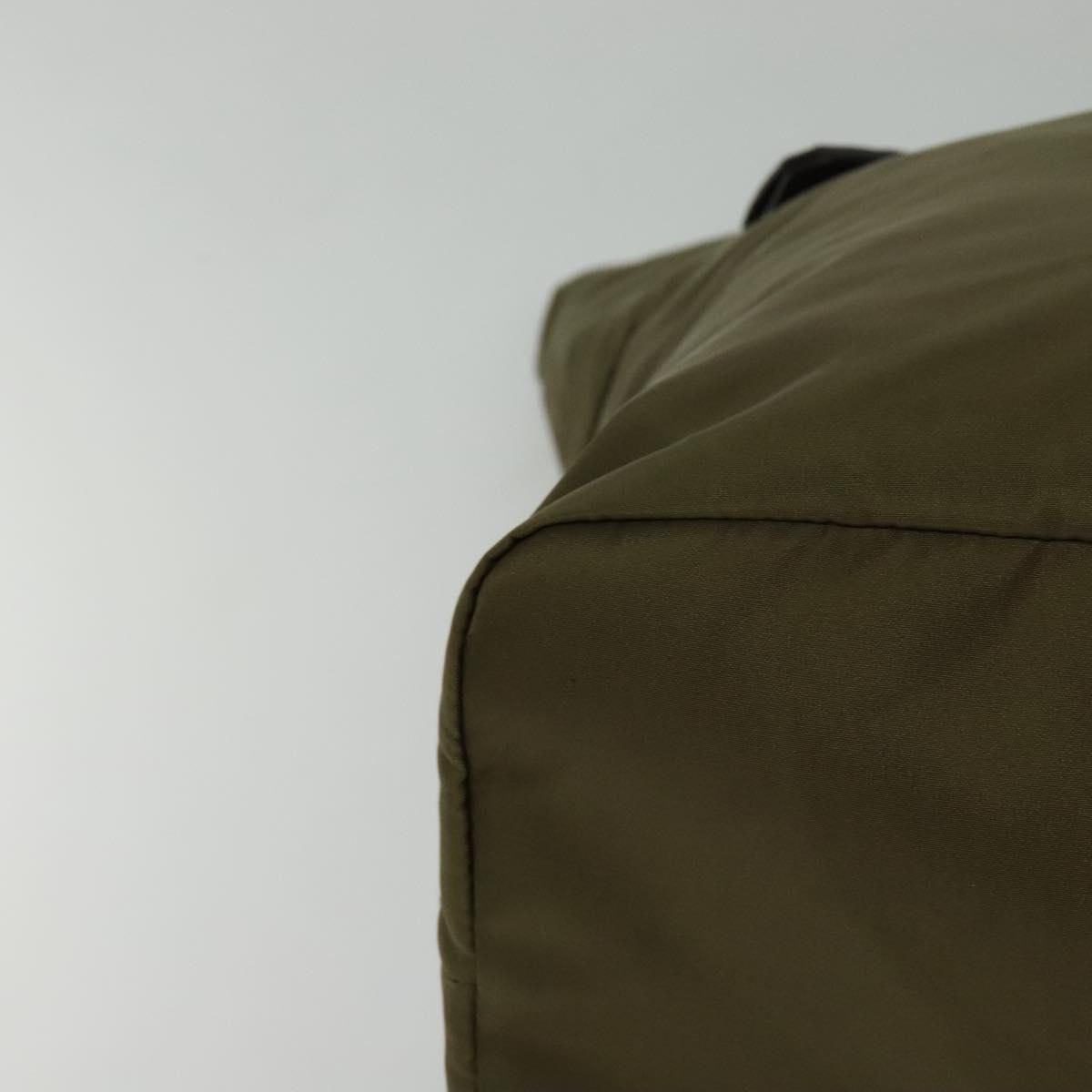 Prada Hand Bag Nylon 2way Khaki Auth