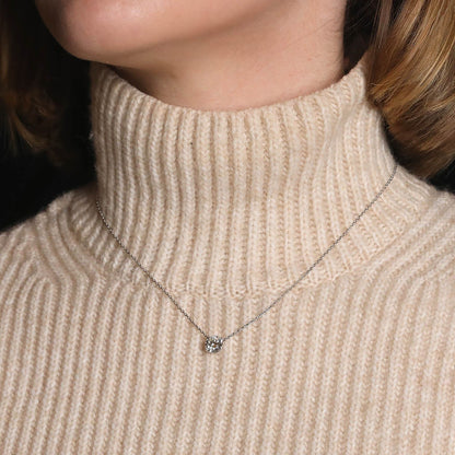Diamond and gold necklace