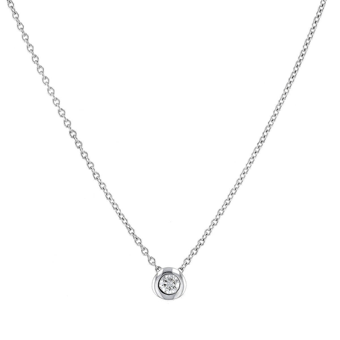 Diamond and gold necklace