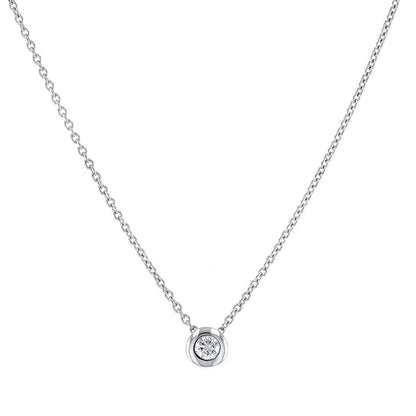 Diamond and gold necklace