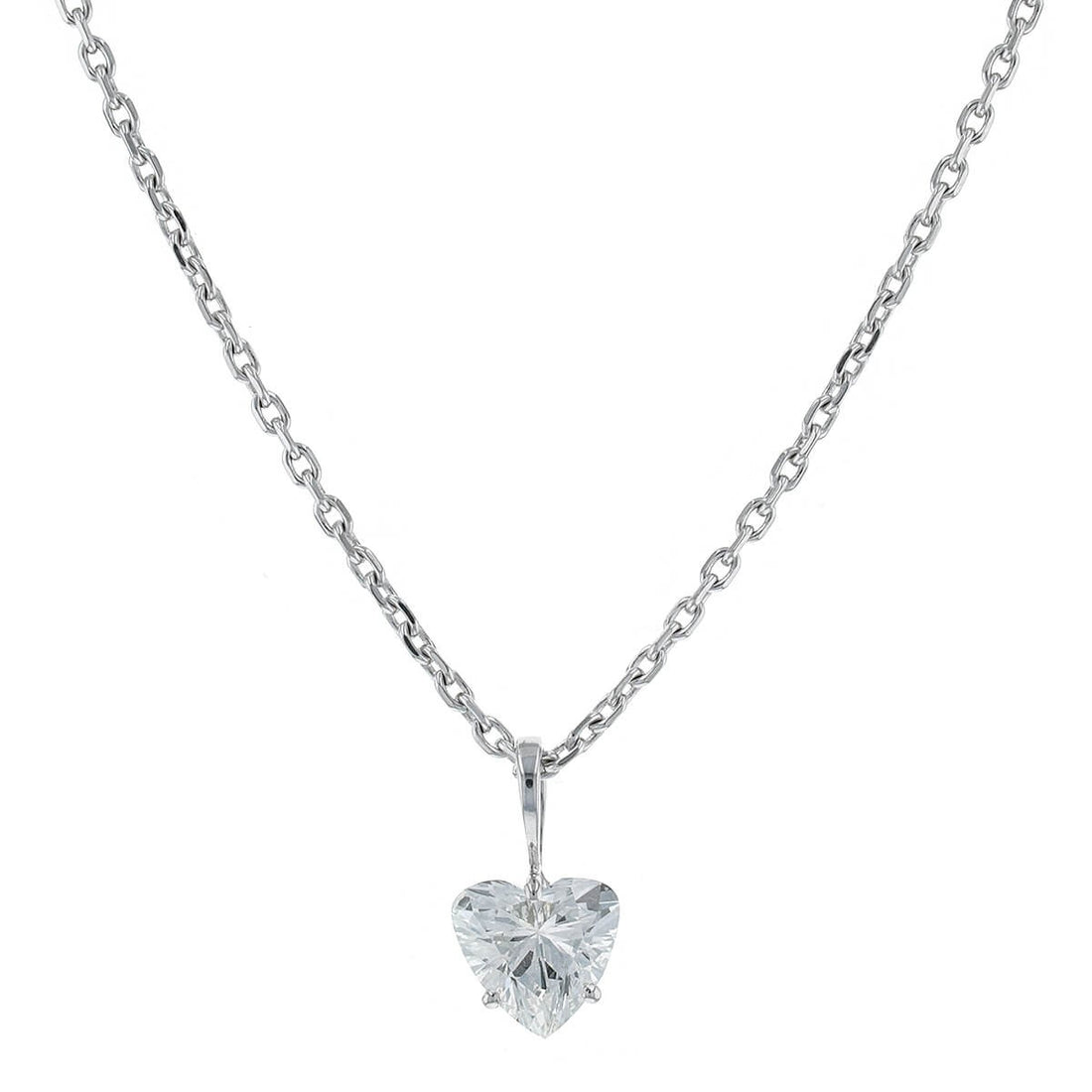 Diamond and gold pendant-necklace - LFG 1,83 cts G SI2