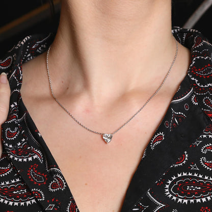 Diamond and gold pendant-necklace - LFG 1,83 cts G SI2
