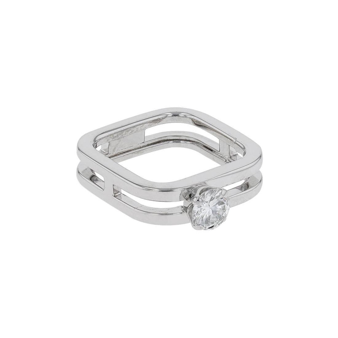 Diamond and gold ring