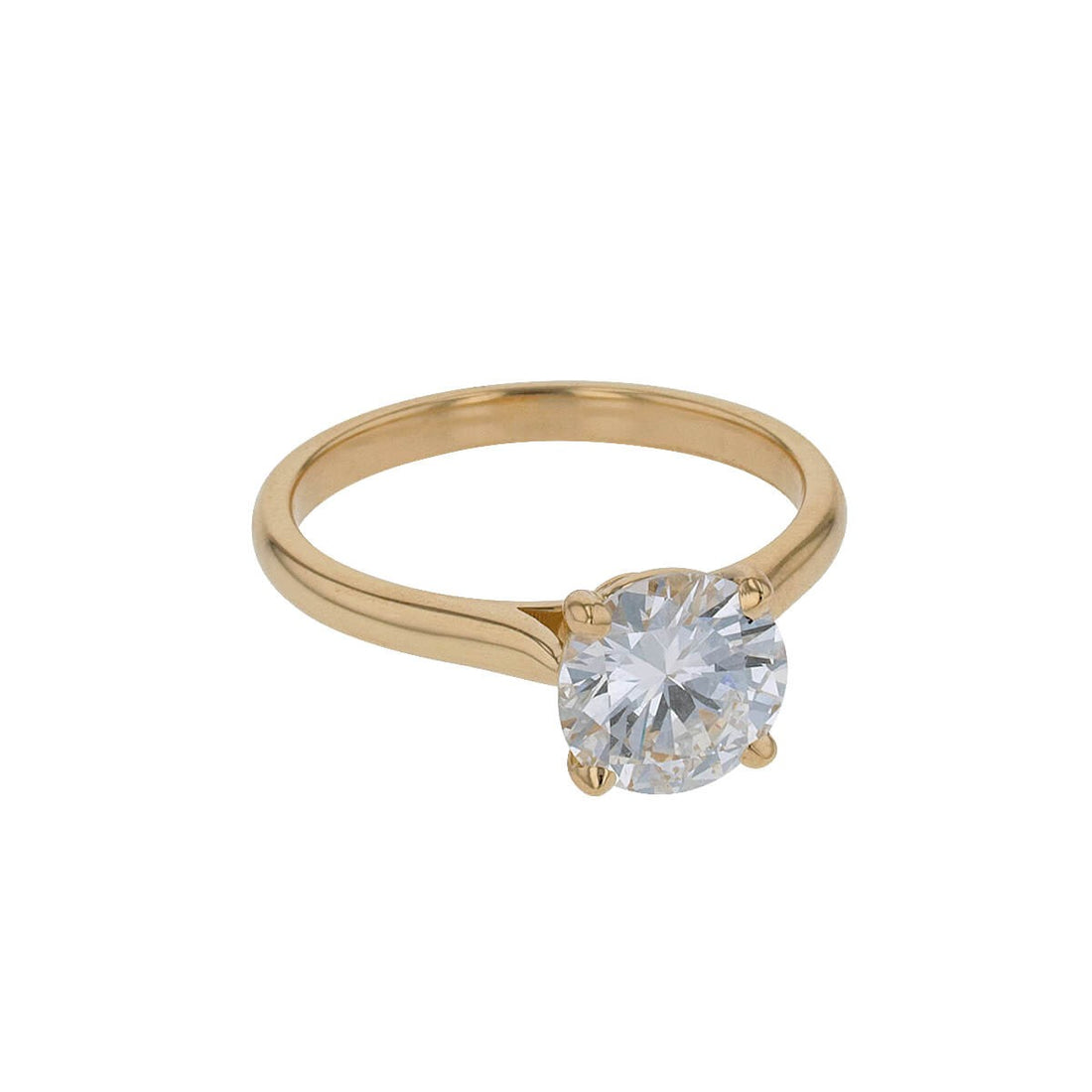 Diamond and gold ring