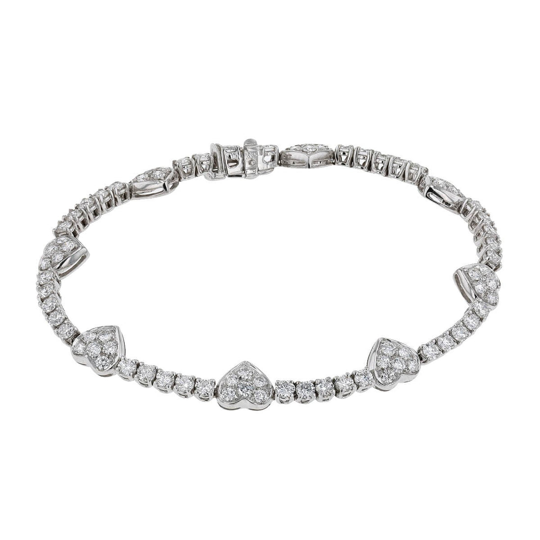 Diamonds and gold bracelet