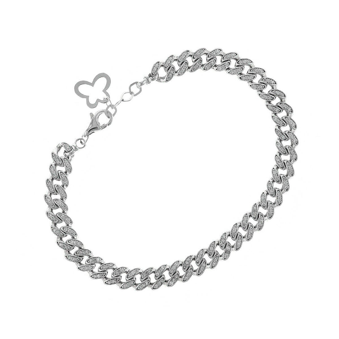 Diamonds and gold bracelet