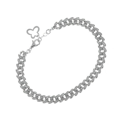 Diamonds and gold bracelet