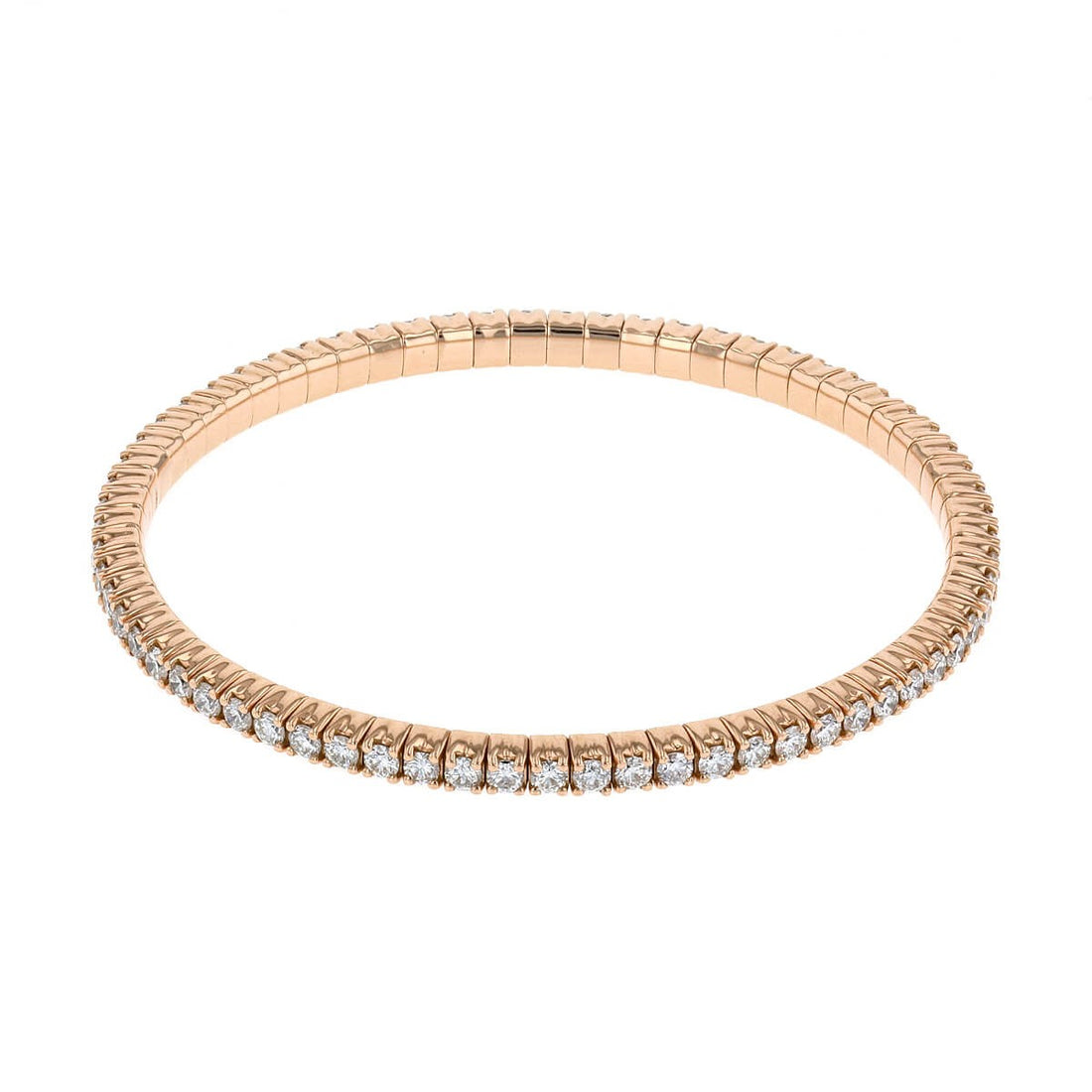 Diamonds and gold bracelet