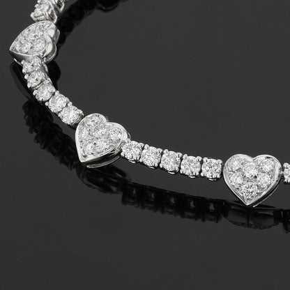 Diamonds and gold bracelet