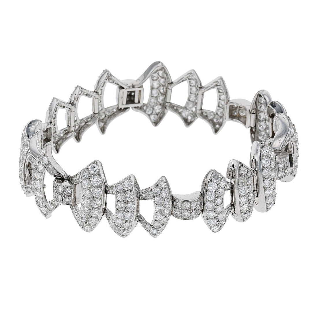 Diamonds and gold bracelet