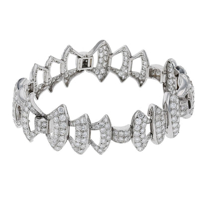 Diamonds and gold bracelet
