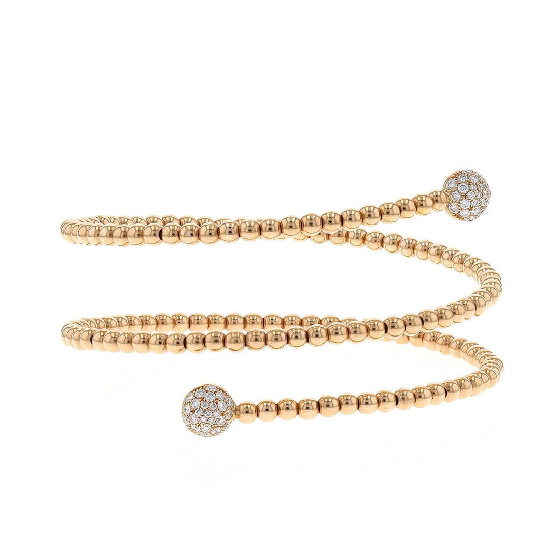 Diamonds and gold bracelet