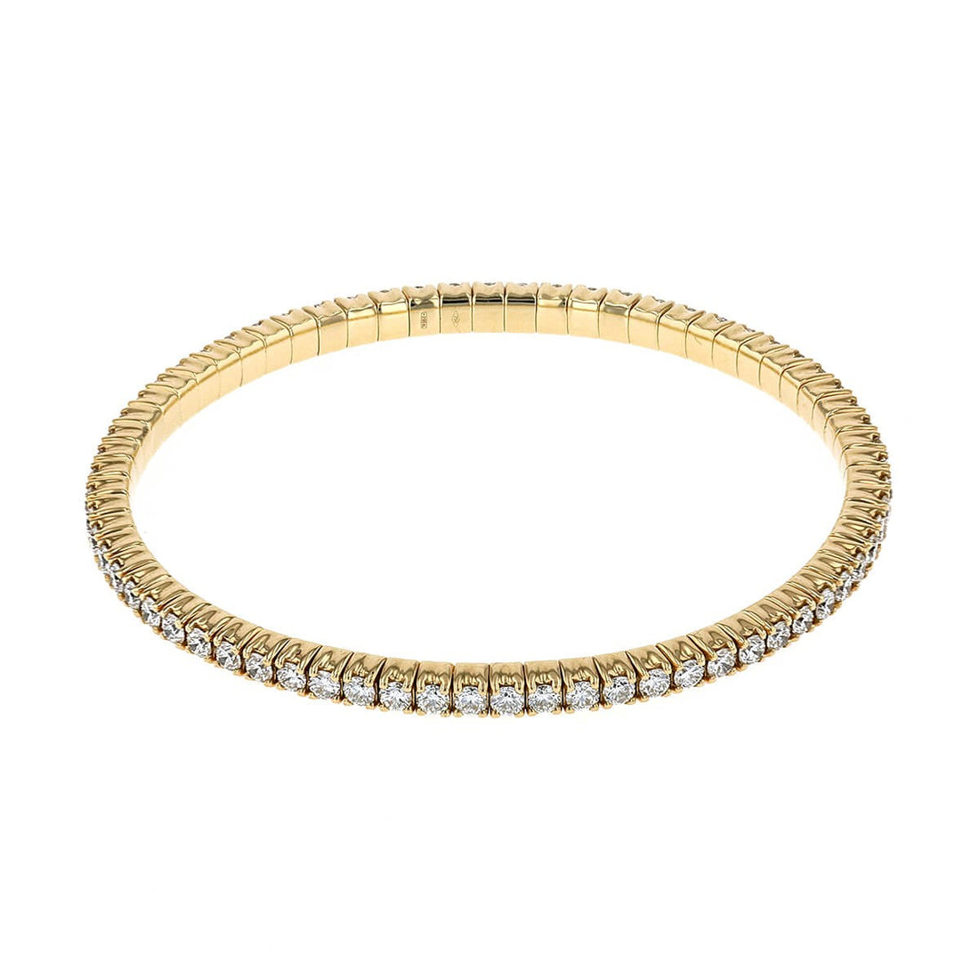Diamonds and gold bracelet