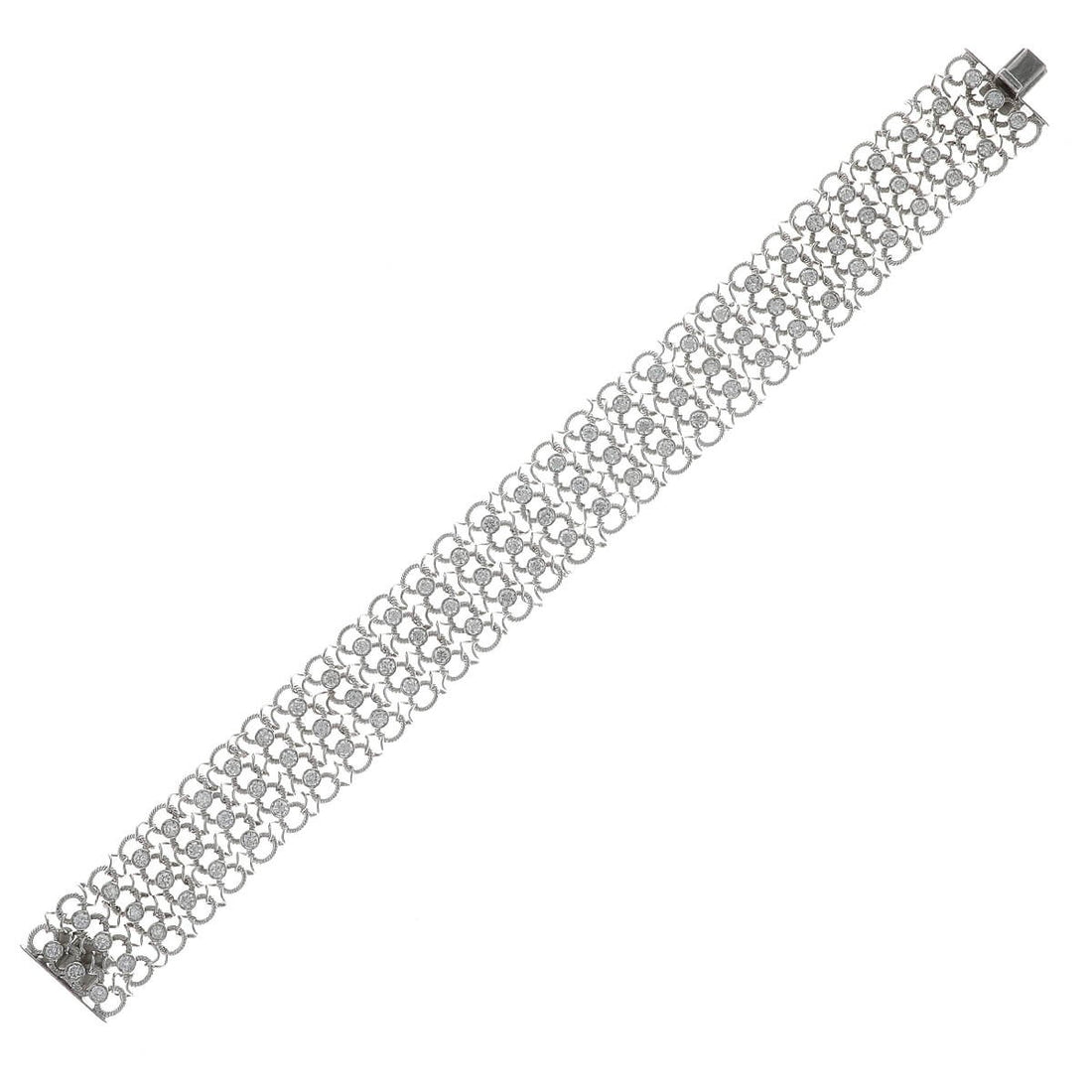 Diamonds and gold bracelet