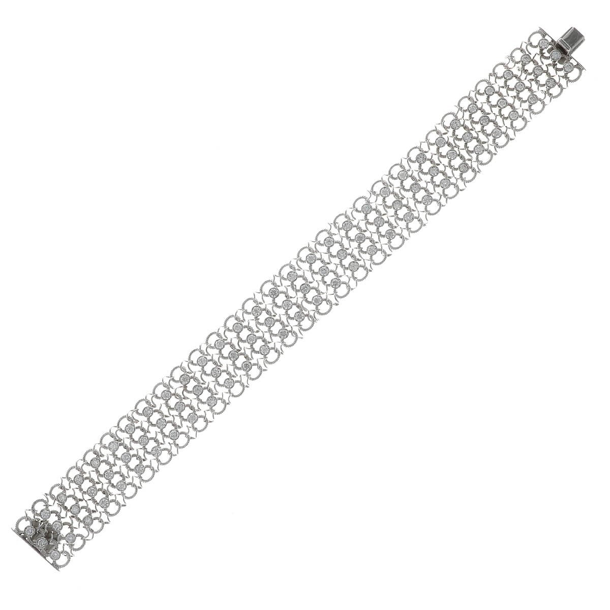 Diamonds and gold bracelet