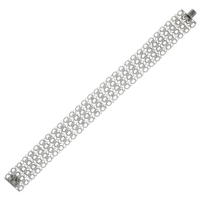 Diamonds and gold bracelet