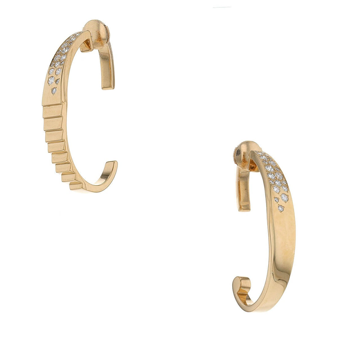Diamonds and gold Canaglia Paris earrings
