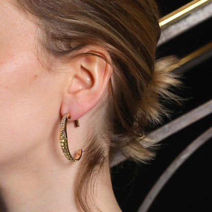 Diamonds and gold Canaglia Paris earrings