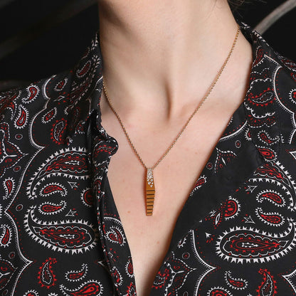 Diamonds and gold Canaglia Paris necklace
