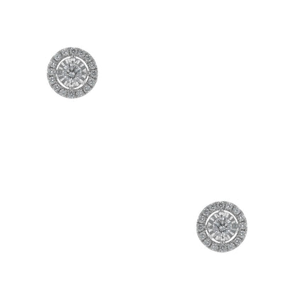 Diamonds and gold earrings