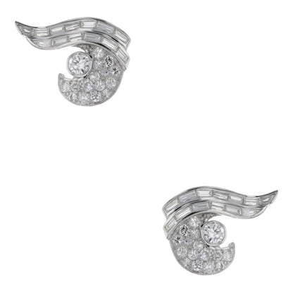 Diamonds and gold earrings