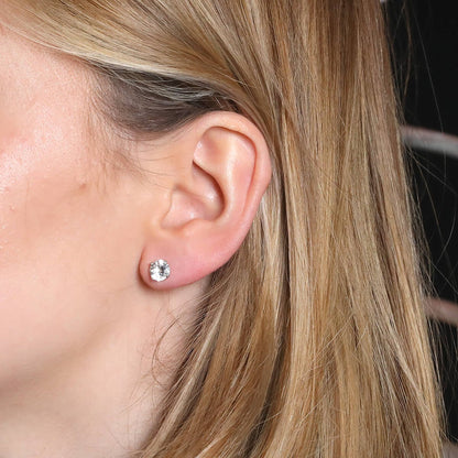 Diamonds and gold earrings
