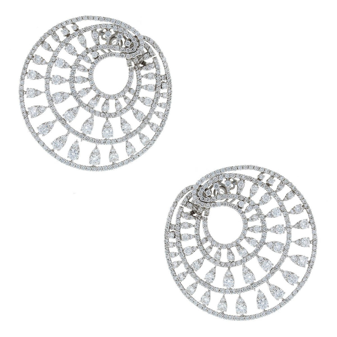 Diamonds and gold earrings