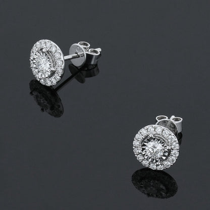 Diamonds and gold earrings