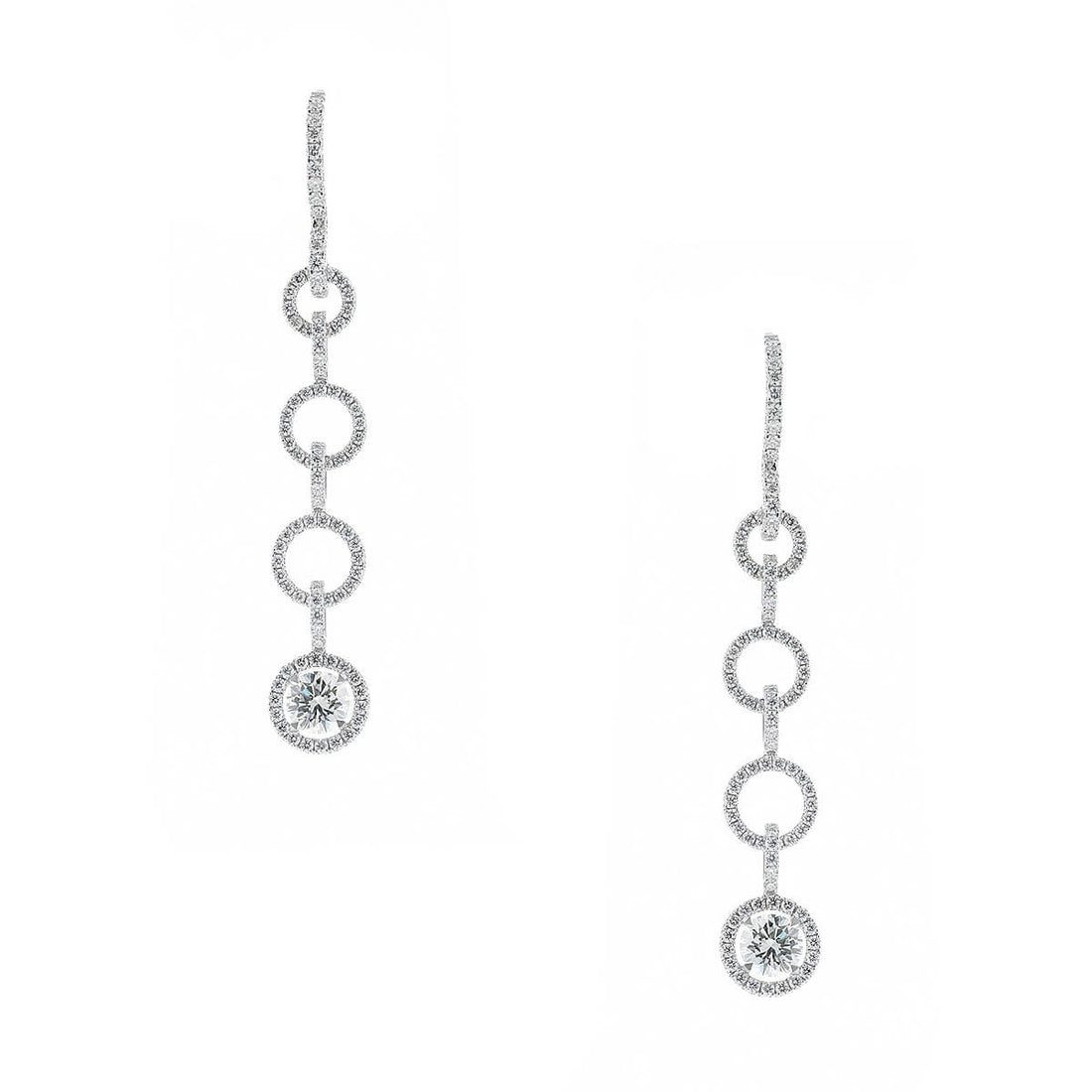 Diamonds and gold earrings