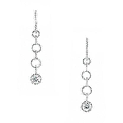 Diamonds and gold earrings