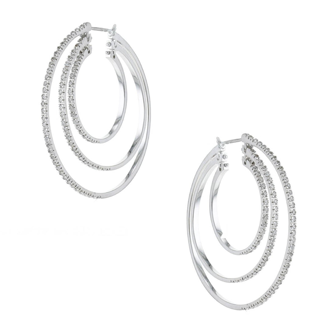 Diamonds and gold earrings