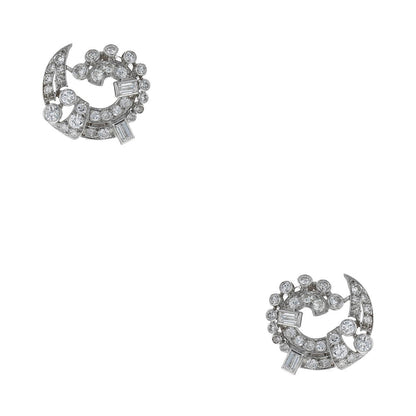 Diamonds and gold earrings
