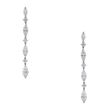 Diamonds and gold earrings