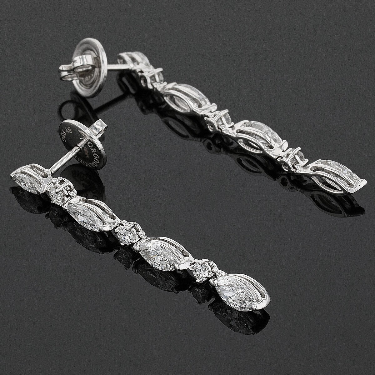 Diamonds and gold earrings