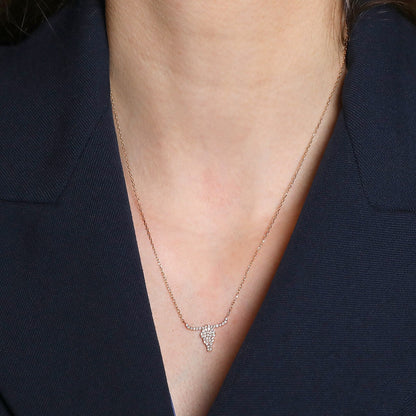 Diamonds and gold necklace
