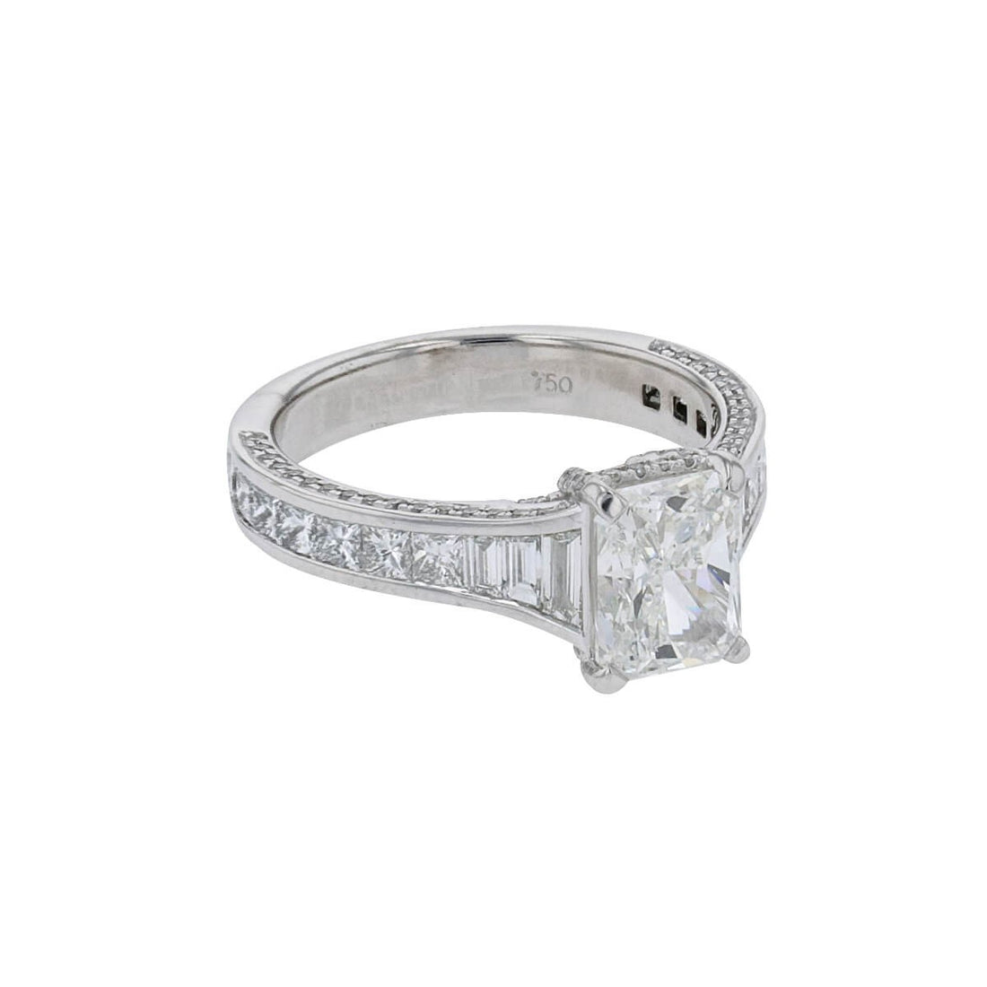 Diamonds and gold ring - GIA 1,80 cts G SI1
