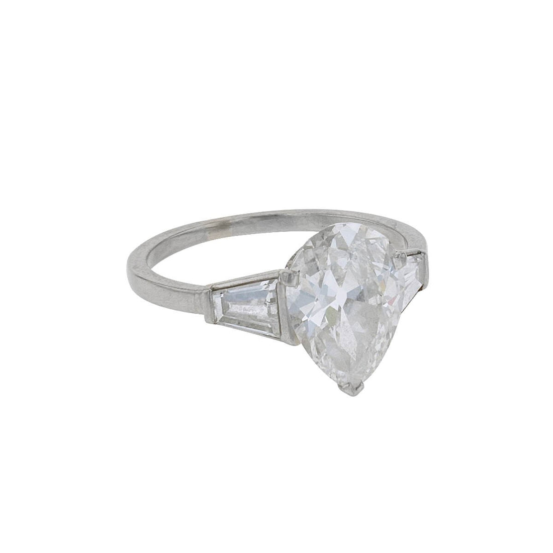 Diamonds and gold ring - LFG Certificate 2,55 cts F - VS2